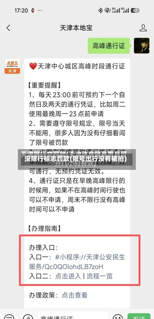 没限行标志罚款(限号出行没有被拍)-第1张图片