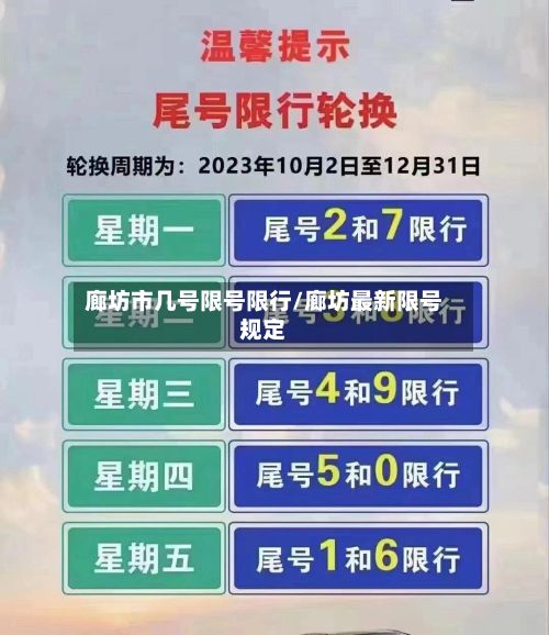 廊坊市几号限号限行/廊坊最新限号规定-第1张图片