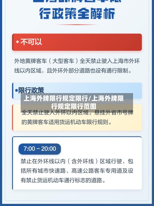 上海外牌限行规定限行/上海外牌限行规定限行范围-第1张图片