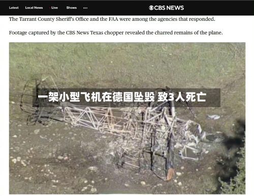 一架小型飞机在德国坠毁 致3人死亡-第1张图片