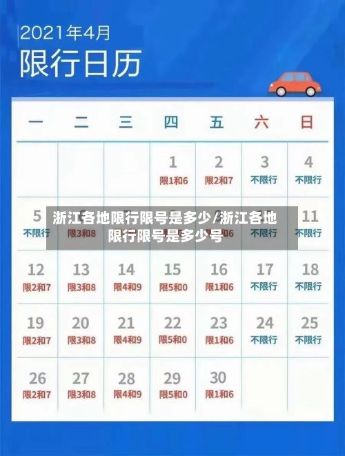 浙江各地限行限号是多少/浙江各地限行限号是多少号-第1张图片