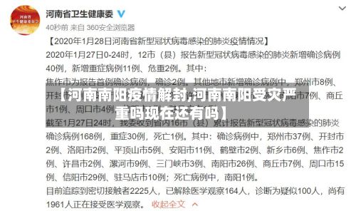 【河南南阳疫情解封,河南南阳受灾严重吗现在还有吗】-第1张图片