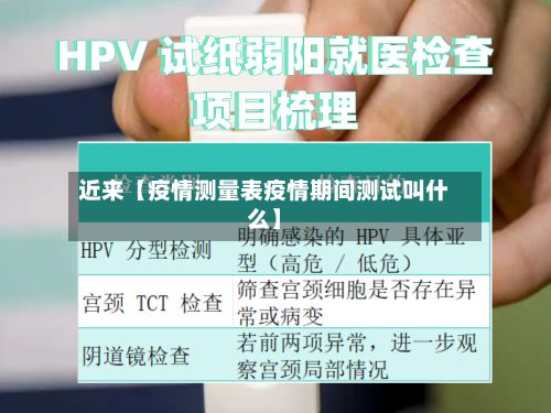 近来【疫情测量表疫情期间测试叫什么】-第1张图片