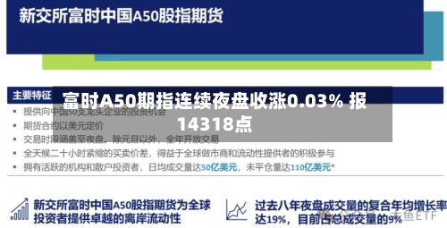 富时A50期指连续夜盘收涨0.03% 报14318点-第1张图片